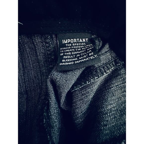 Vtg Dark Blue Denim Pleated Stretch Midi Skirt Size 6 Larry Levine - Picture 5 of 8